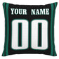 Custom P.Eagles Pillow Decorative Throw Pillow Case - Print Personalized Football Team Fans Name & Number Birthday Gift Football Pillows