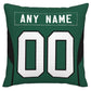 Custom NY.Jets Pillow Decorative Throw Pillow Case - Print Personalized Football Team Fans Name & Number Birthday Gift Football Pillows