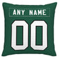 Custom NY.Jets Pillow Decorative Throw Pillow Case - Print Personalized Football Team Fans Name & Number Birthday Gift Football Pillows