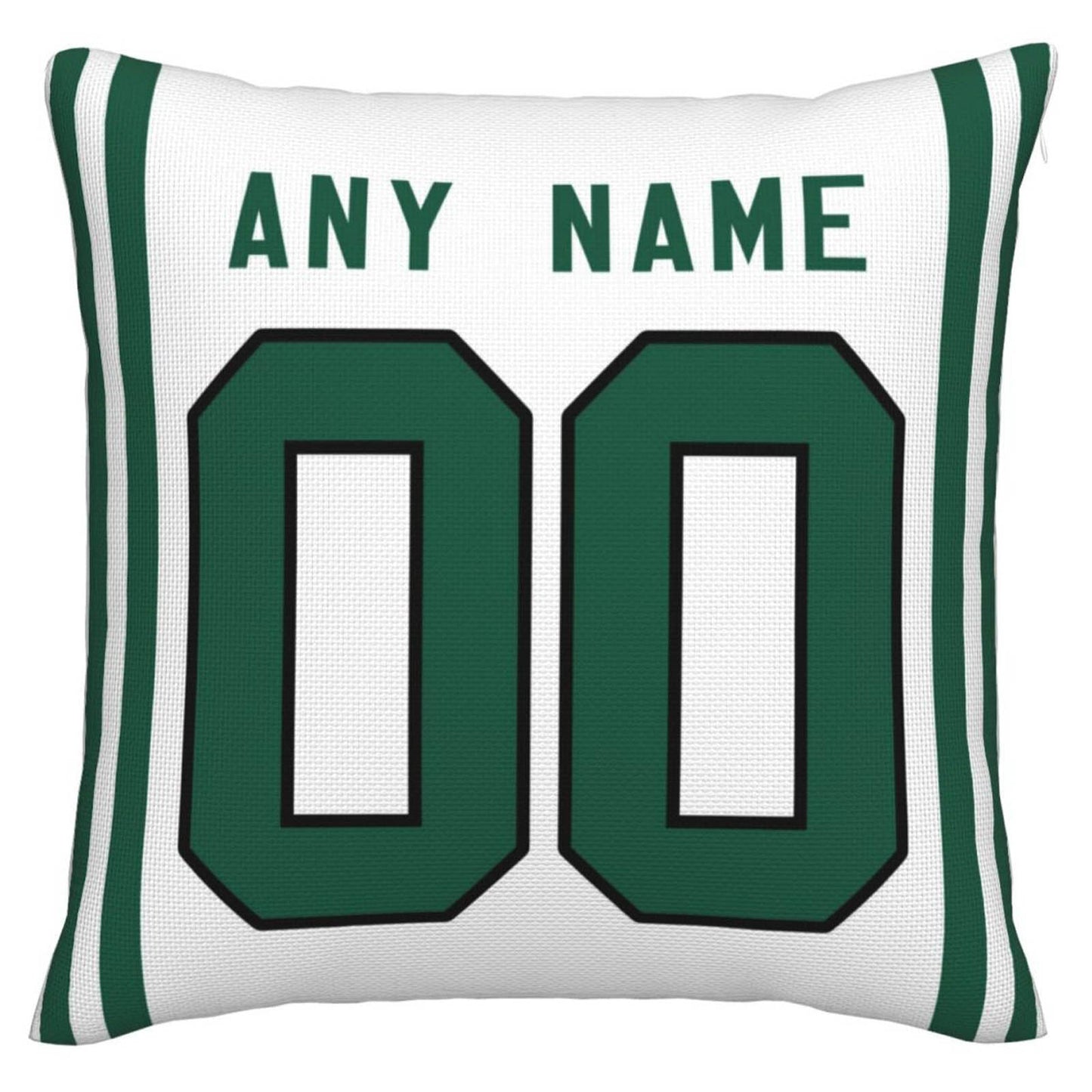 Custom NY.Jets Pillow Decorative Throw Pillow Case - Print Personalized Football Team Fans Name & Number Birthday Gift Football Pillows