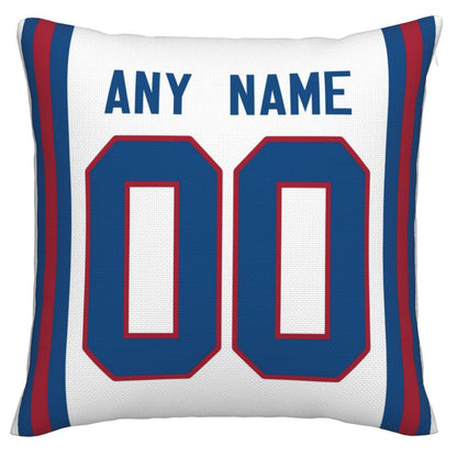 Custom NY.Giants Pillow Decorative Throw Pillow Case - Print Personalized Football Team Fans Name & Number Birthday Gift Football Pillows