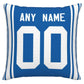 Custom NY.Giants Pillow Decorative Throw Pillow Case - Print Personalized Football Team Fans Name & Number Birthday Gift Football Pillows