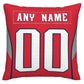 Custom NE.Patriots Pillow Decorative Throw Pillow Case - Print Personalized Football Team Fans Name & Number Birthday Gift Football Pillows