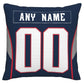 Custom NE.Patriots Pillow Decorative Throw Pillow Case - Print Personalized Football Team Fans Name & Number Birthday Gift Football Pillows