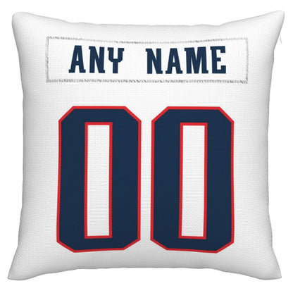 Custom NE.Patriots Pillow Decorative Throw Pillow Case - Print Personalized Football Team Fans Name & Number Birthday Gift Football Pillows