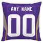 Custom MN.Vikings Pillow Decorative Throw Pillow Case - Print Personalized Football Team Fans Name & Number Birthday Gift Football Pillows