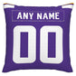 Custom MN.Vikings Pillow Decorative Throw Pillow Case - Print Personalized Football Team Fans Name & Number Birthday Gift Football Pillows