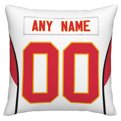 Custom KC.Chiefs Pillow Decorative Throw Pillow Case - Print Personalized Football Team Fans Name & Number Birthday Gift Football Pillows