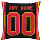 Custom KC.Chiefs Pillow Decorative Throw Pillow Case - Print Personalized Football Team Fans Name & Number Birthday Gift Football Pillows