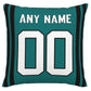 Custom J.Jaguars Pillow Decorative Throw Pillow Case - Print Personalized Football Team Fans Name & Number Birthday Gift Football Pillows