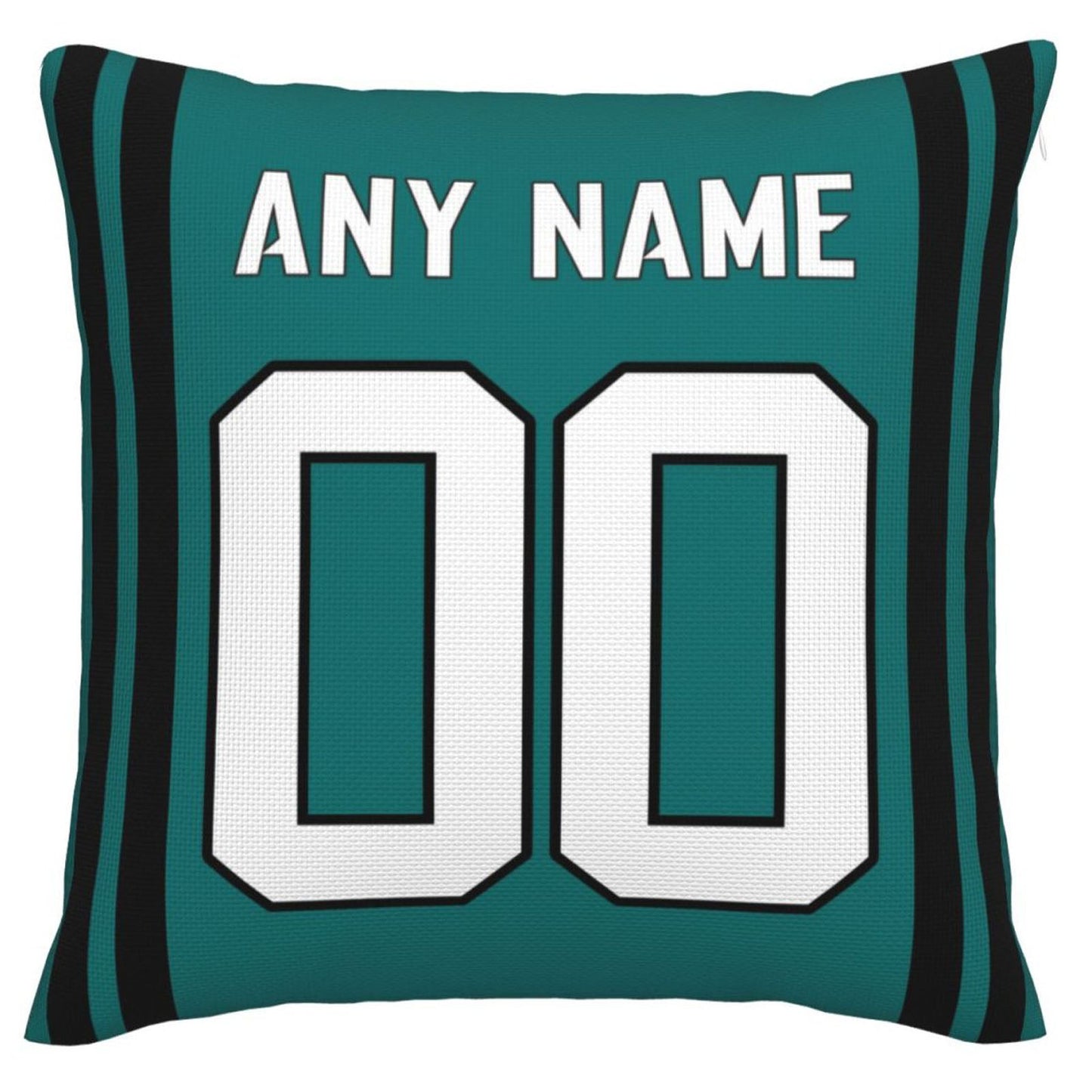 Custom J.Jaguars Pillow Decorative Throw Pillow Case - Print Personalized Football Team Fans Name & Number Birthday Gift Football Pillows