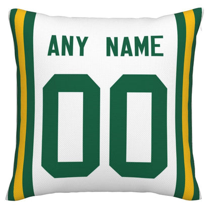 Custom GB.Packers Pillow Decorative Throw Pillow Case - Print Personalized Football Team Fans Name & Number Birthday Gift Football Pillows