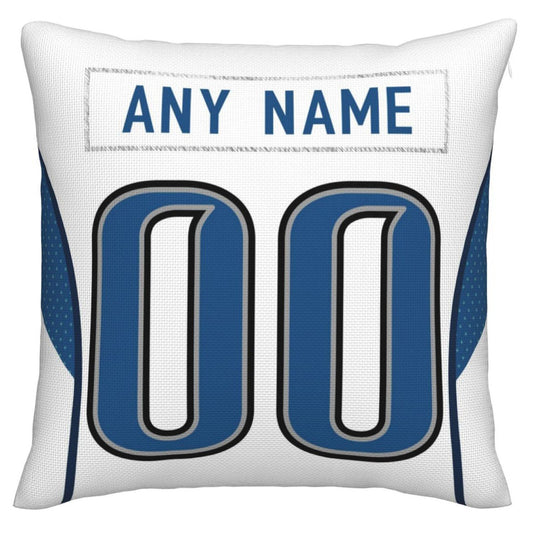 Custom D.Lions Pillow Decorative Throw Pillow Case - Print Personalized Football Team Fans Name & Number Birthday Gift Football Pillows