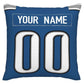 Custom D.Lions Pillow Decorative Throw Pillow Case - Print Personalized Football Team Fans Name & Number Birthday Gift Football Pillows