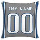 Custom D.Lions Pillow Decorative Throw Pillow Case - Print Personalized Football Team Fans Name & Number Birthday Gift Football Pillows