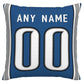 Custom D.Lions Pillow Decorative Throw Pillow Case - Print Personalized Football Team Fans Name & Number Birthday Gift Football Pillows