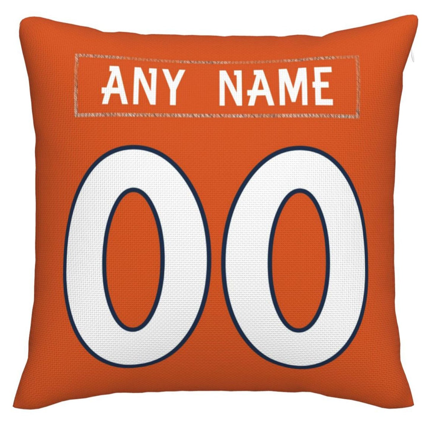 Custom D.Broncos Pillow Decorative Throw Pillow Case - Print Personalized Football Team Fans Name & Number Birthday Gift Football Pillows