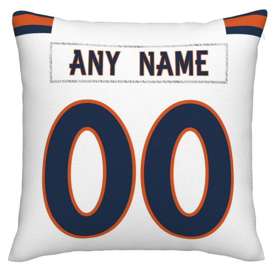 Custom D.Broncos Pillow Decorative Throw Pillow Case - Print Personalized Football Team Fans Name & Number Birthday Gift Football Pillows