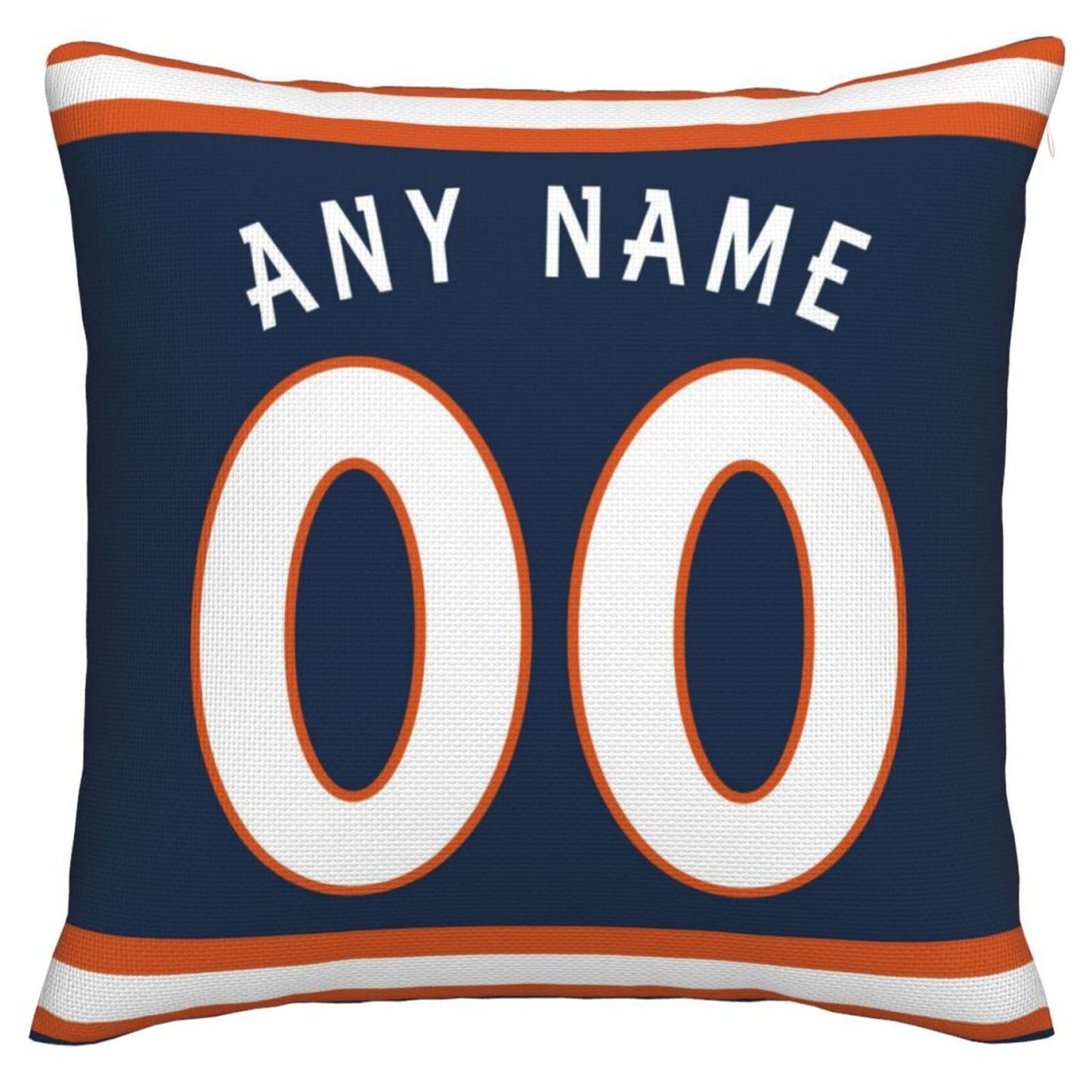 Custom D.Broncos Pillow Decorative Throw Pillow Case - Print Personalized Football Team Fans Name & Number Birthday Gift Football Pillows