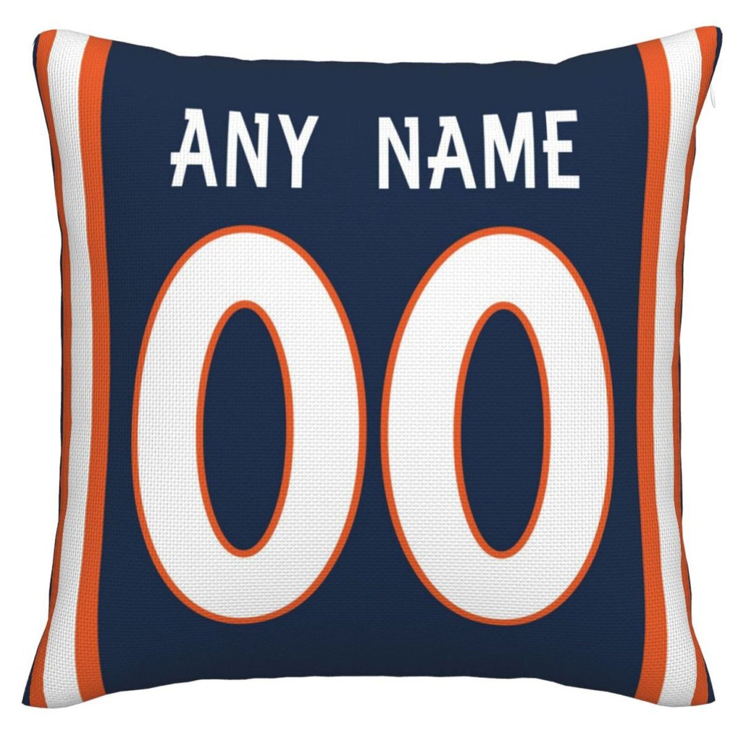 Custom D.Broncos Pillow Decorative Throw Pillow Case - Print Personalized Football Team Fans Name & Number Birthday Gift Football Pillows