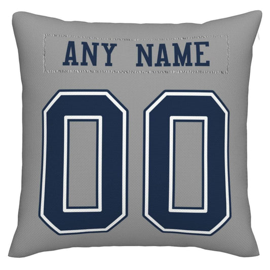 Custom D.Cowboys Pillow Decorative Throw Pillow Case - Print Personalized Football Team Fans Name & Number Birthday Gift Football Pillows