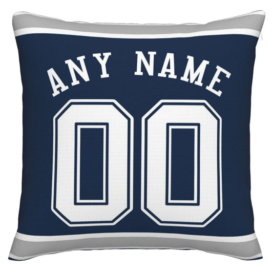 Custom D.Cowboys Pillow Decorative Throw Pillow Case - Print Personalized Football Team Fans Name & Number Birthday Gift Football Pillows