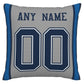 Custom D.Cowboys Pillow Decorative Throw Pillow Case - Print Personalized Football Team Fans Name & Number Birthday Gift Football Pillows