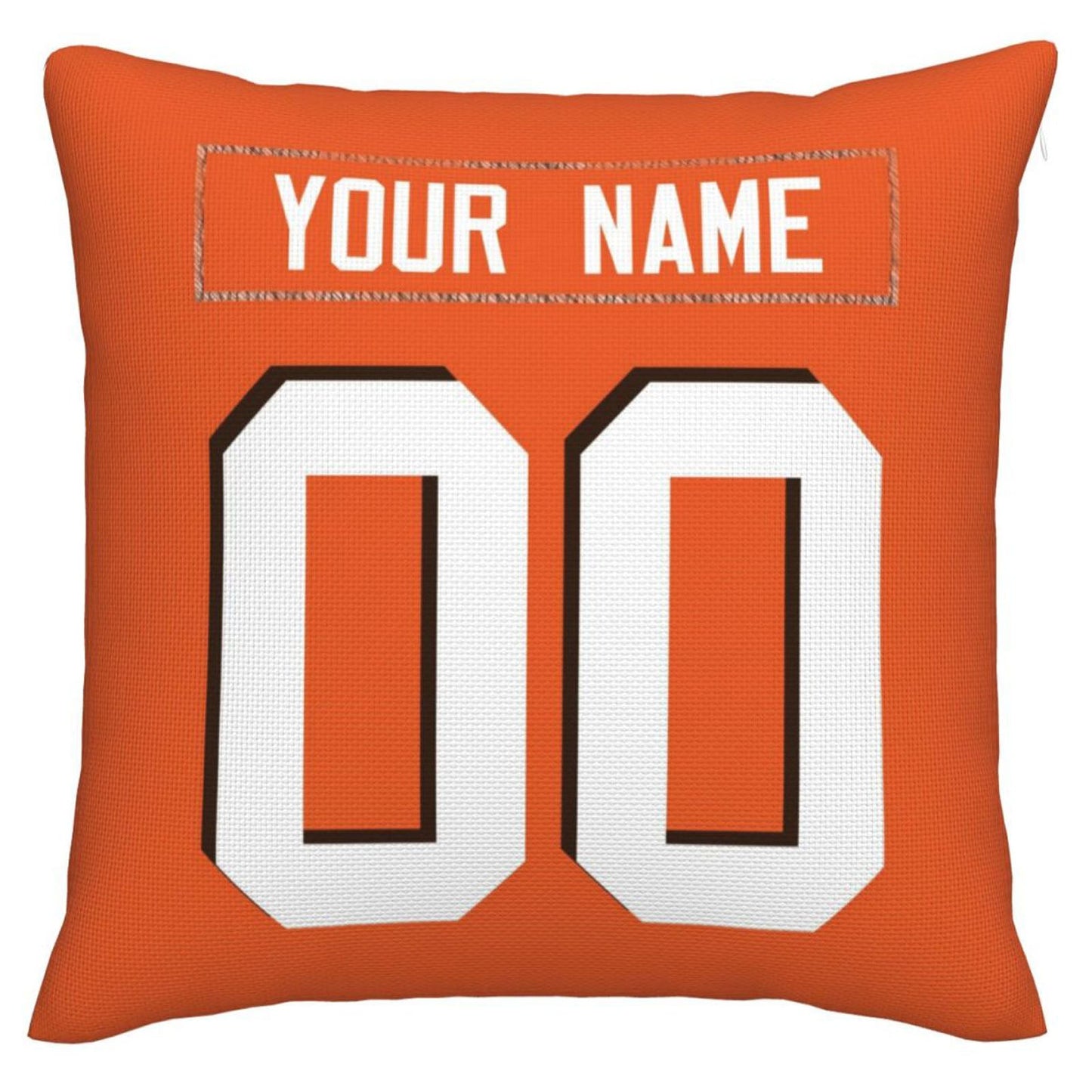 Custom C.Browns Pillow Decorative Throw Pillow Case - Print Personalized Football Team Fans Name & Number Birthday Gift Football Pillows