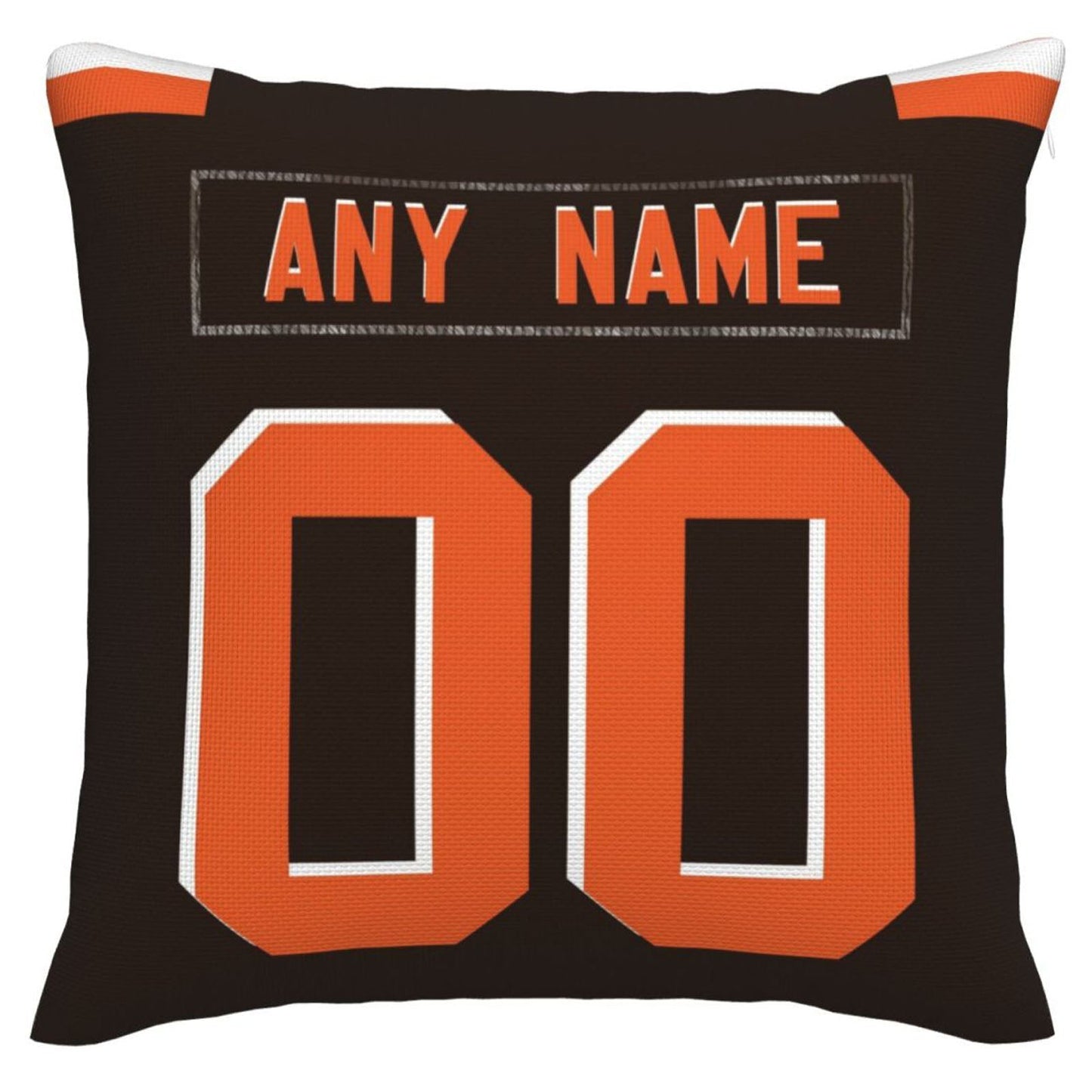 Custom C.Browns Pillow Decorative Throw Pillow Case - Print Personalized Football Team Fans Name & Number Birthday Gift Football Pillows