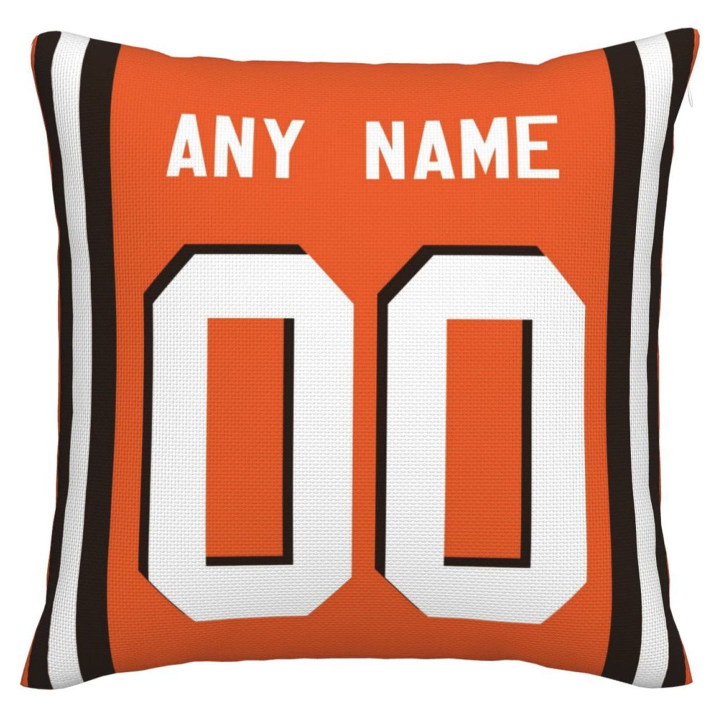 Custom C.Browns Pillow Decorative Throw Pillow Case - Print Personalized Football Team Fans Name & Number Birthday Gift Football Pillows