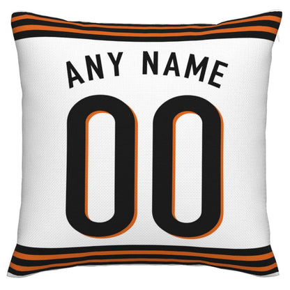 Custom C.Bengals Pillow Decorative Throw Pillow Case - Print Personalized Football Team Fans Name & Number Birthday Gift Football Pillows