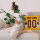 Custom Gold W.Commanders Decorative Throw Pillow Case - Print Personalized Football Team Fans Name & Number Birthday Gift