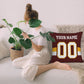 Custom Burgundy W.Commanders Decorative Throw Pillow Case - Print Personalized Football Team Fans Name & Number Birthday Gift