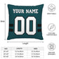 Custom P.Eagles Pillow Decorative Throw Pillow Case - Print Personalized Football Team Fans Name & Number Birthday Gift Football Pillows