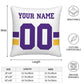 Custom MN.Vikings Pillow Decorative Throw Pillow Case - Print Personalized Football Team Fans Name & Number Birthday Gift Football Pillows