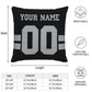 Custom LV.Raiders Pillow Decorative Throw Pillow Case - Print Personalized Football Team Fans Name & Number Birthday Gift Football Pillows