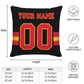 Custom KC.Chiefs Pillow Decorative Throw Pillow Case - Print Personalized Football Team Fans Name & Number Birthday Gift Football Pillows