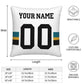 Custom J.Jaguars Pillow Decorative Throw Pillow Case - Print Personalized Football Team Fans Name & Number Birthday Gift Football Pillows