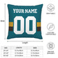 Custom J.Jaguars Pillow Decorative Throw Pillow Case - Print Personalized Football Team Fans Name & Number Birthday Gift Football Pillows