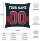 Custom H.Texans Pillow Decorative Throw Pillow Case - Print Personalized Football Team Fans Name & Number Birthday Gift Football Pillows