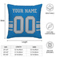 Custom D.Lions Pillow Decorative Throw Pillow Case - Print Personalized Football Team Fans Name & Number Birthday Gift Football Pillows