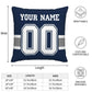 Custom D.Cowboys Pillow Decorative Throw Pillow Case - Print Personalized Football Team Fans Name & Number Birthday Gift Football Pillows