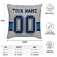 Custom D.Cowboys Pillow Decorative Throw Pillow Case - Print Personalized Football Team Fans Name & Number Birthday Gift Football Pillows