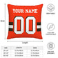 Custom C.Browns Pillow Decorative Throw Pillow Case - Print Personalized Football Team Fans Name & Number Birthday Gift Football Pillows