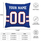 Custom B.Bills Pillow Royal Football Team Decorative Throw Pillow Case Print Personalized Football Style Fans Letters & Number Birthday Gift Football Pillows