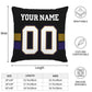 Custom B.Ravens Pillow Purple Football Team Decorative Throw Pillow Case Print Personalized Football Style Fans Letters & Number Birthday Gift Football Pillows