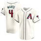 Arizona Diamondbacks #4 Ketel Marte Home Limited Player Jersey - White Stitches Baseball Jerseys