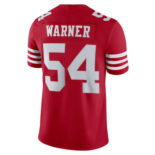 SF.49ers 54 Fred Warner New Red Stitched American Football Jerseys 2022