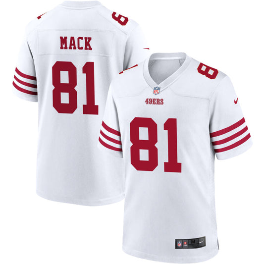Football Jerseys SF.49ers #81 Austin Mack Player Stitched Game Jersey