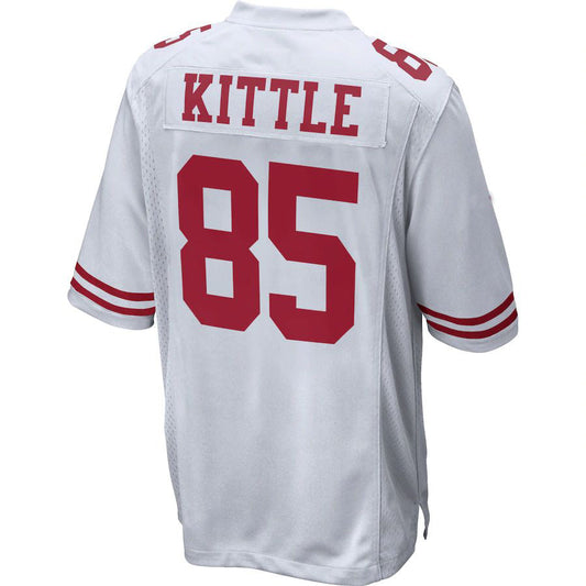 Football Jerseys SF.49ers George Kittle Jersey Black Stitched Name And Number 85 George Kittle  Jersey White Stitched Name And Number 85